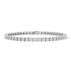 Brilliance Silver Lab Diamond Set 0.57ct Tennis Bracelet
