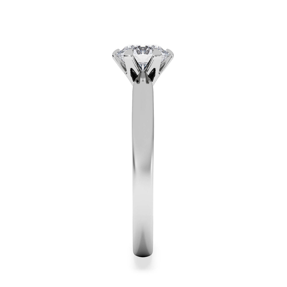 1 Carat Diamond Engagement Ring Low Set Chloe Lab F/VS1 Platinum