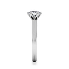 1 Carat Diamond Engagement Ring Low Set Chloe Lab F/VS1 Platinum