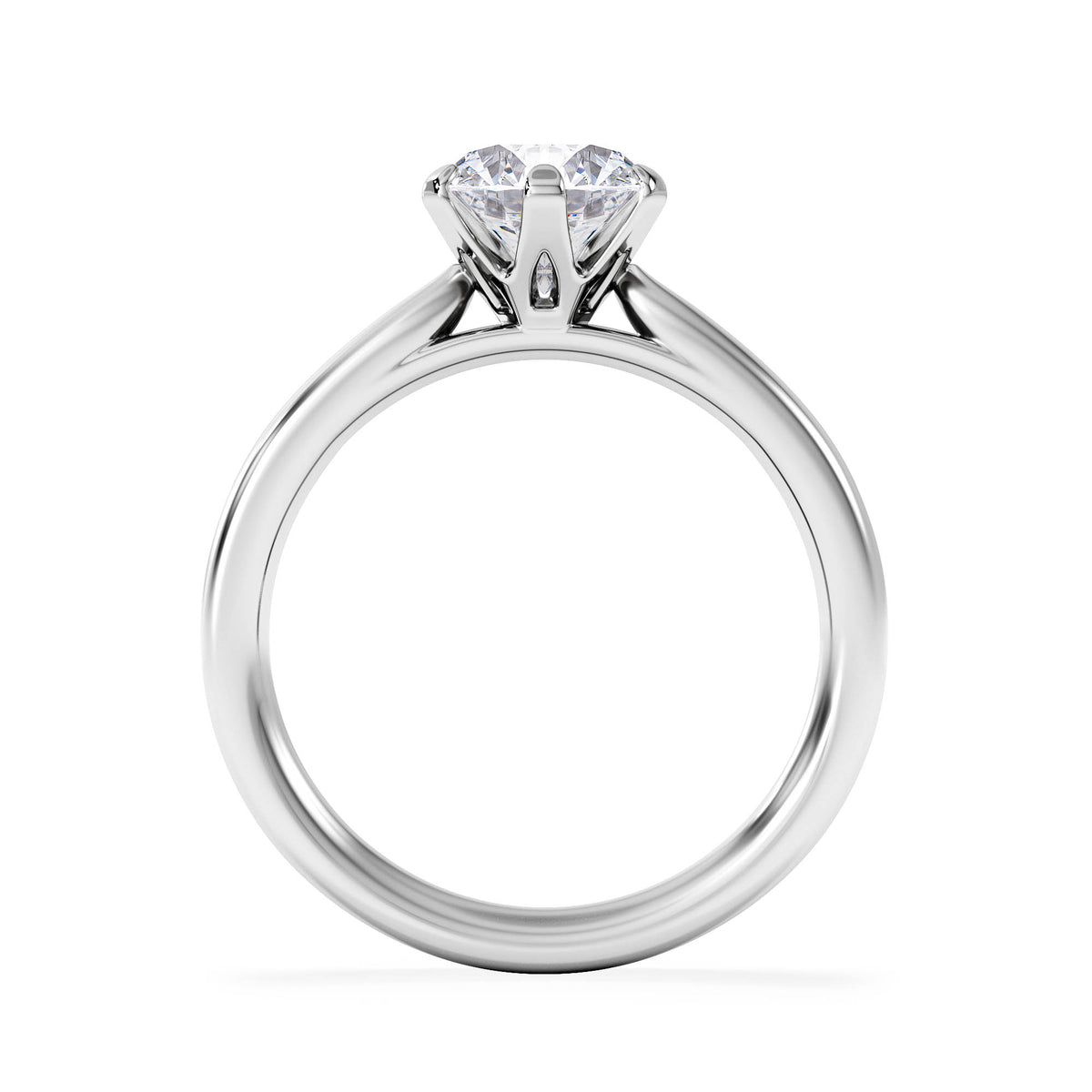 1.5ct Diamond Engagement Ring Low Set Chloe Lab F/VS1 Platinum