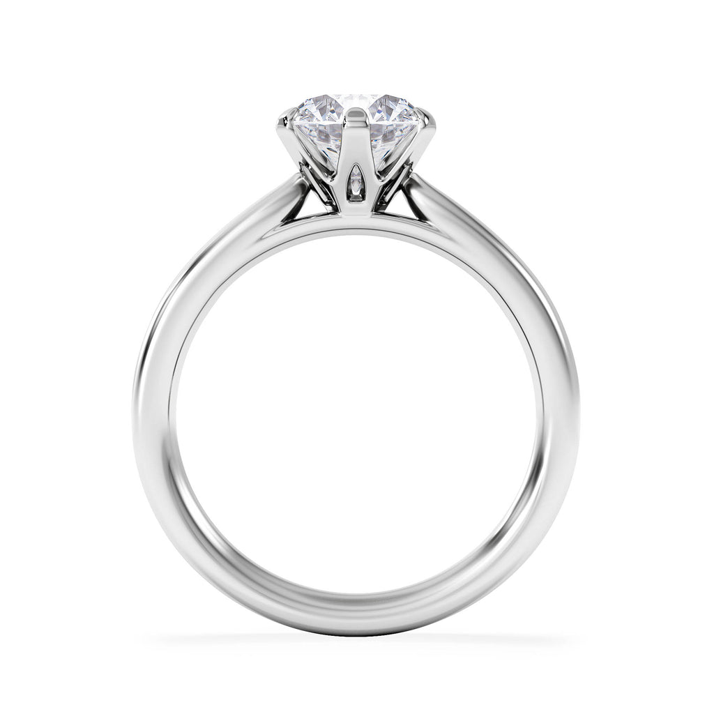 1.5ct Diamond Engagement Ring Low Set Chloe Lab F/VS1 18K White Gold