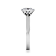 1.5ct Diamond Engagement Ring Low Set Chloe Lab F/VS1 18K White Gold