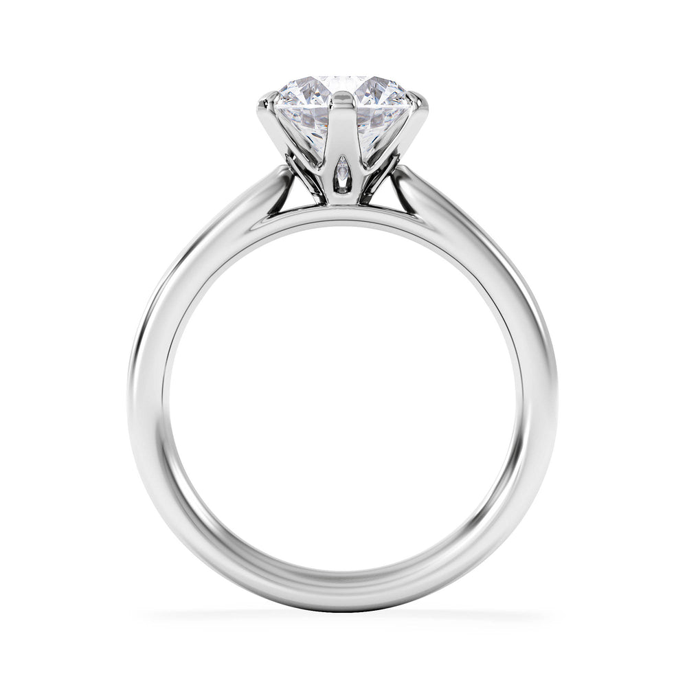 2 Carat Diamond Engagement Ring Low Set Chloe Lab F/VS1 18K White Gold