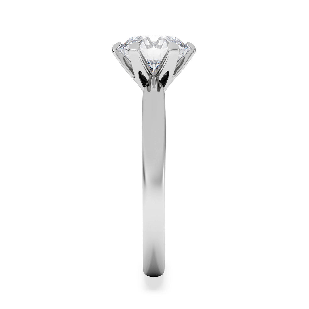2 Carat Diamond Engagement Ring Low Set Chloe Lab F/VS1 18K White Gold