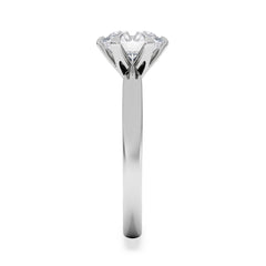 2 Carat Diamond Engagement Ring Low Set Chloe Lab F/VS1 18K White Gold