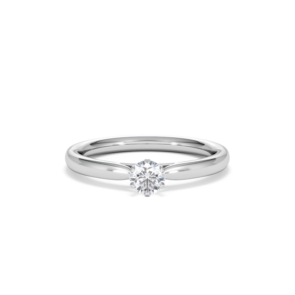 Low Set Chloe Lab Diamond Engagement Ring 0.25CT F/VS1 Platinum
