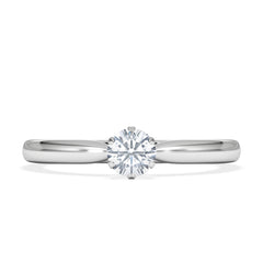 Low Set Chloe Lab Diamond Engagement Ring 0.25CT F/VS1 Platinum