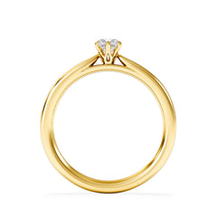 Low Set Chloe Lab Diamond Engagement Ring 0.25CT G/VS1 18K Gold