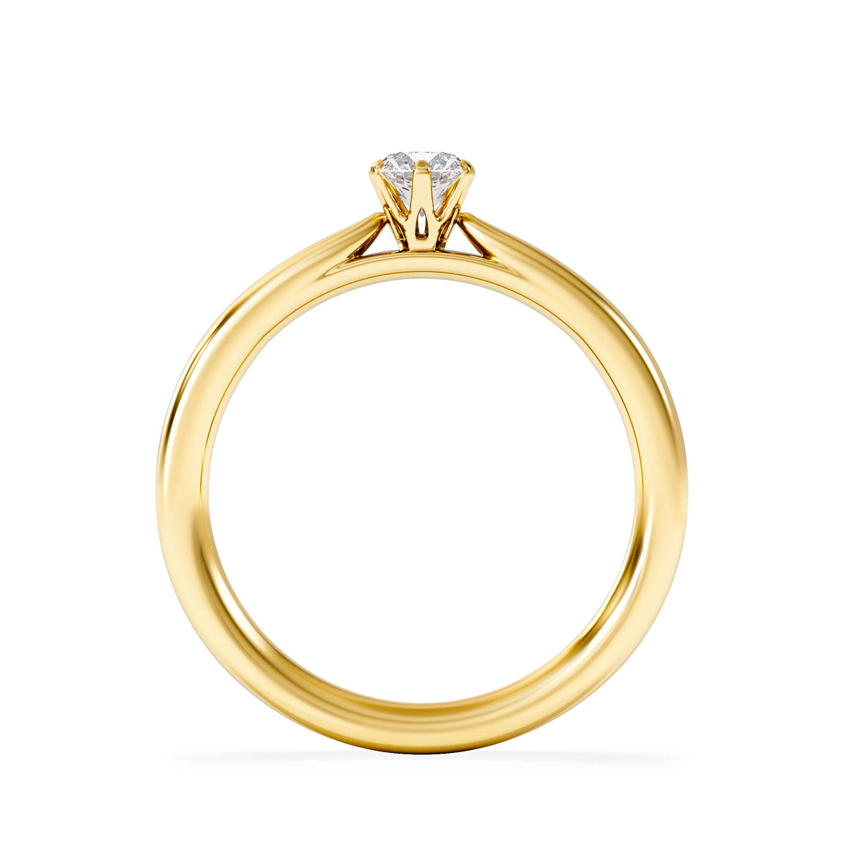 Low Set Chloe Lab Diamond Engagement Ring 0.25CT G/VS1 18K Gold