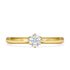 Low Set Chloe Lab Diamond Engagement Ring 0.25CT G/VS1 18K Gold