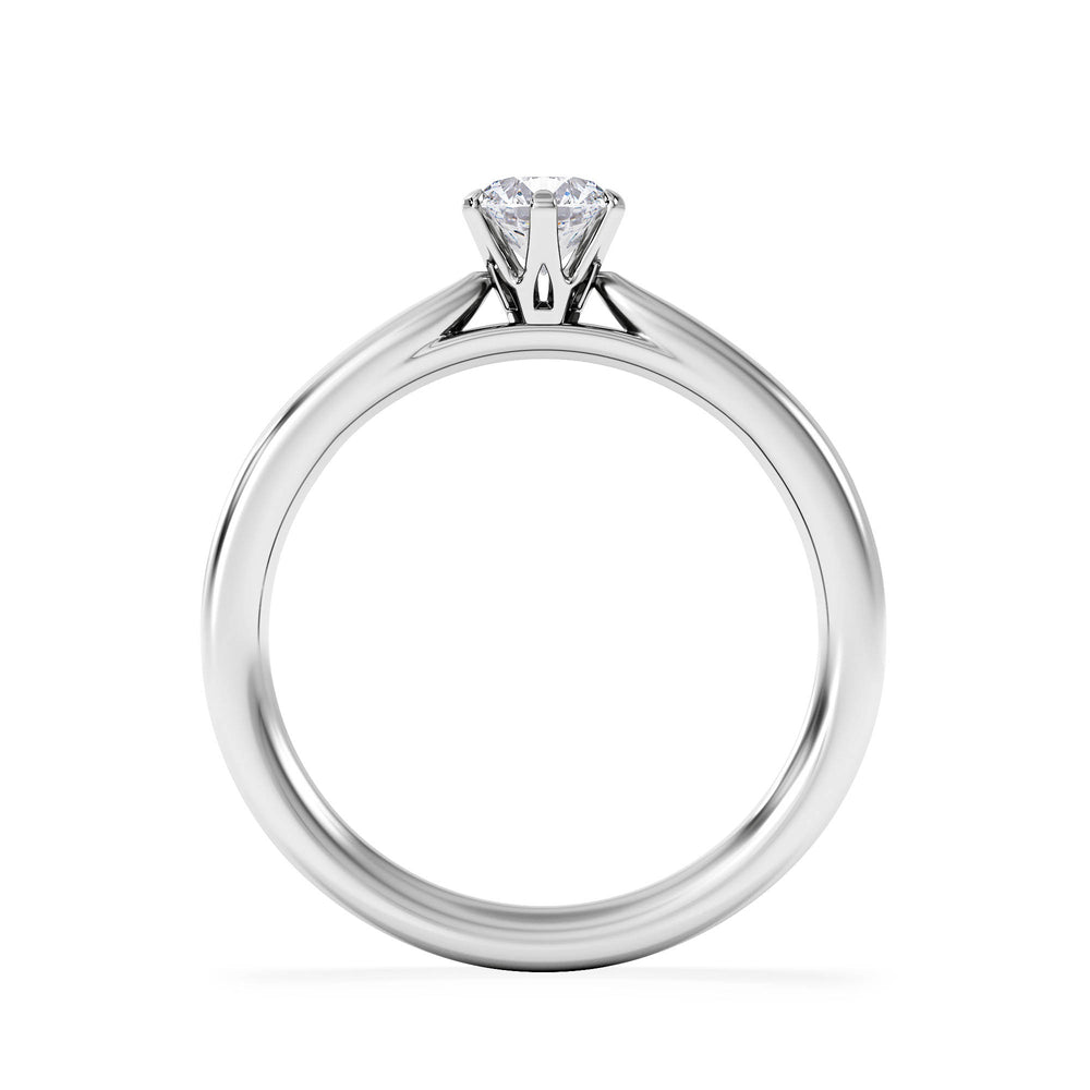 Platinum Half Carat Diamond Engagement Ring Low Chloe Lab F/VS1