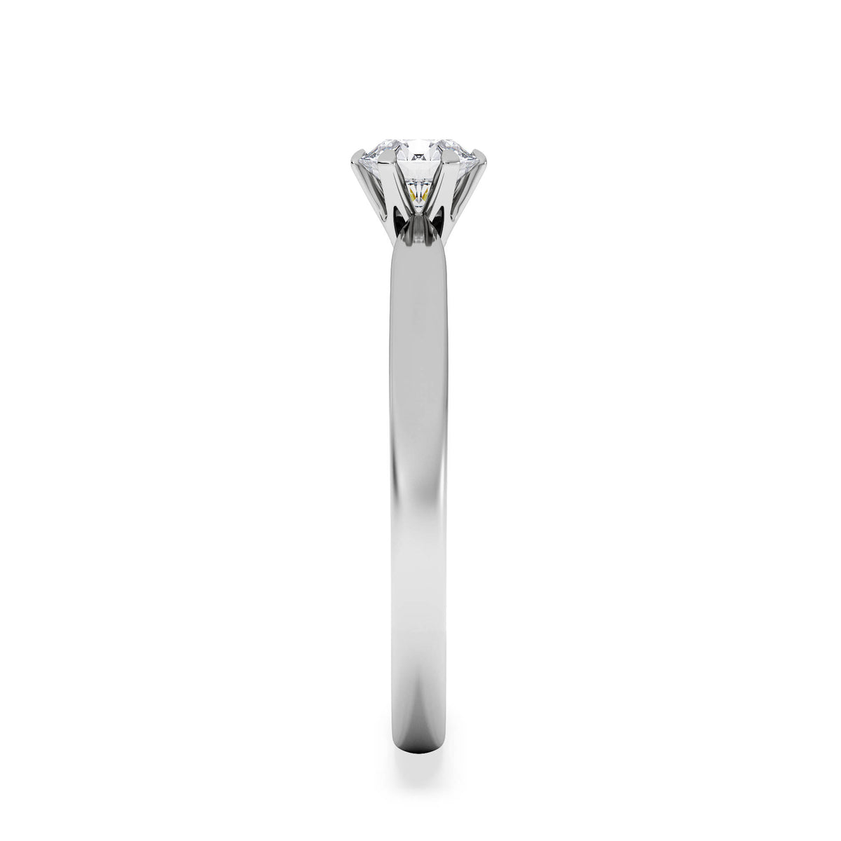 Platinum Half Carat Diamond Engagement Ring Low Chloe Lab F/VS1