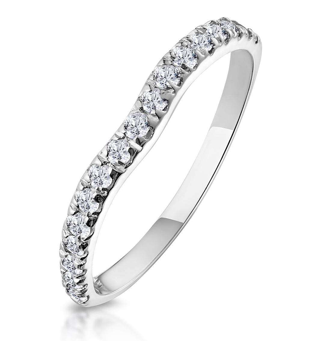 Matching Wedding Band 0.27ct H/Si Diamond in 18K White Gold