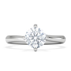 1 Carat Diamond Engagement Ring Lily Lab F/VS1 Platinum IGI Certified