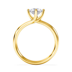 1 Carat Diamond Engagement Ring Lily Lab F/VS1 18K Gold IGI Certified