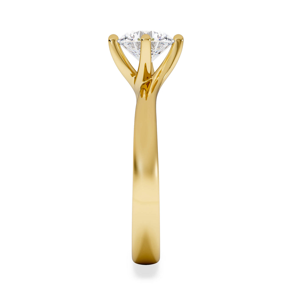 1 Carat Diamond Engagement Ring Lily Lab F/VS1 18K Gold IGI Certified