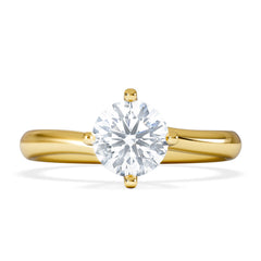1 Carat Diamond Engagement Ring Lily Lab F/VS1 18K Gold IGI Certified