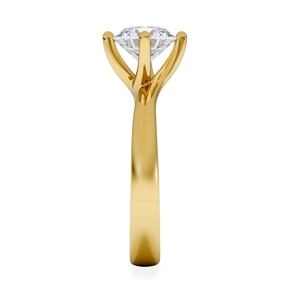 1.50ct Diamond Engagement Ring Lily Lab F/VS1 18K Gold IGI Certified