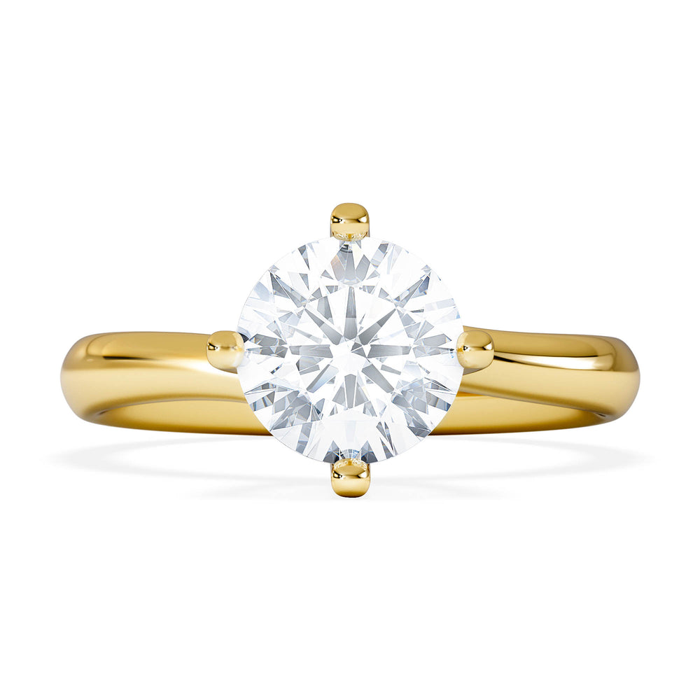 1.50ct Diamond Engagement Ring Lily Lab F/VS1 18K Gold IGI Certified