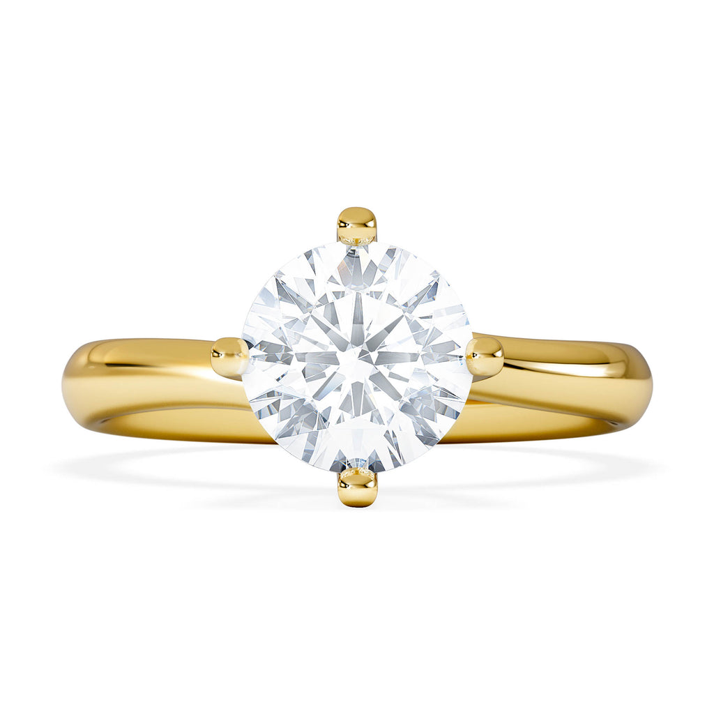 1.50ct Diamond Engagement Ring Lily Lab F/VS1 18K Gold IGI Certified