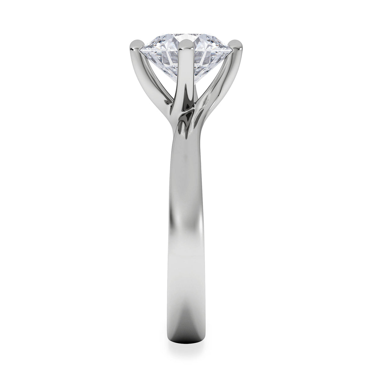 2 Carat Diamond Engagement Ring Lily Lab F/VS1 Platinum IGI Certified