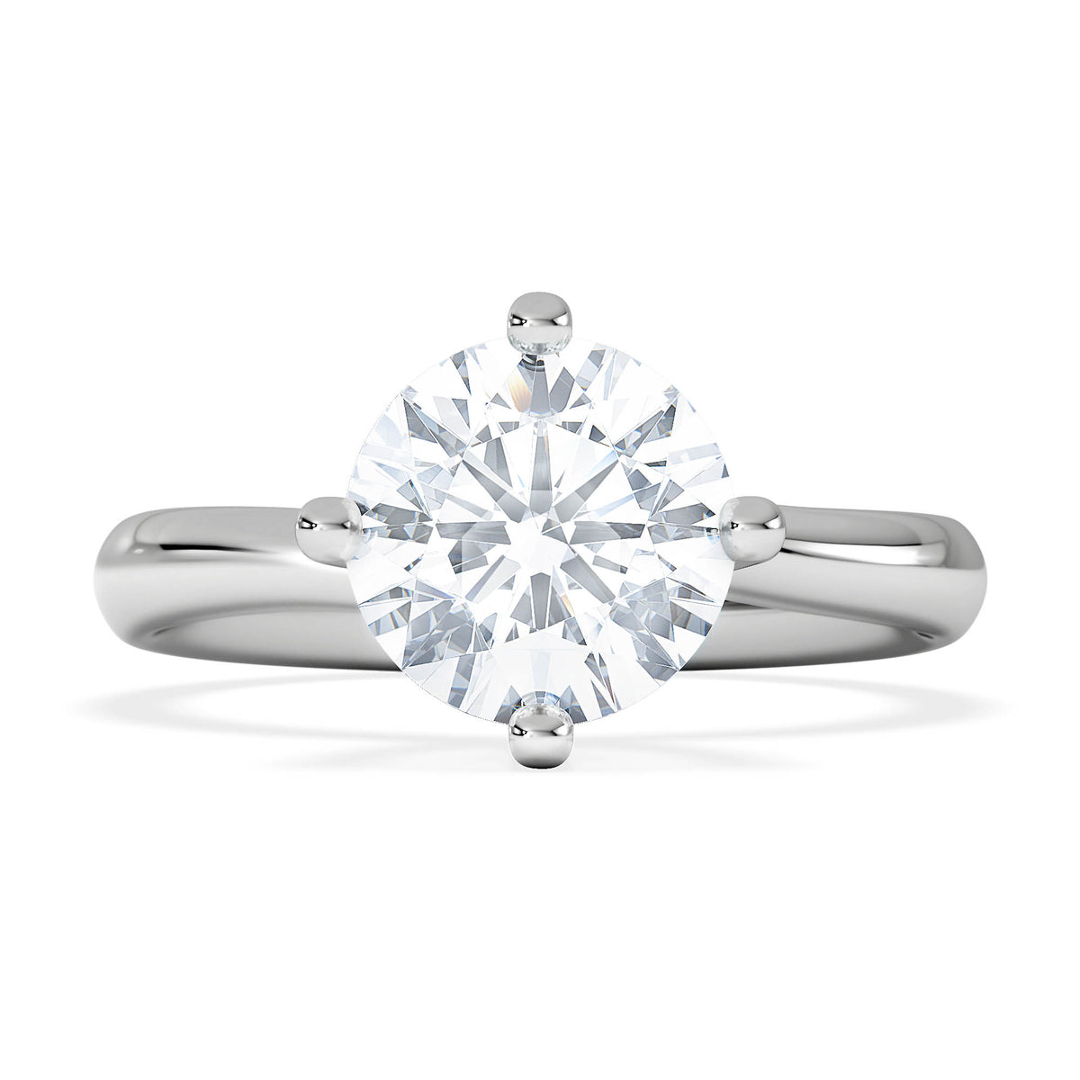 2 Carat Diamond Engagement Ring Lily Lab F/VS1 Platinum IGI Certified