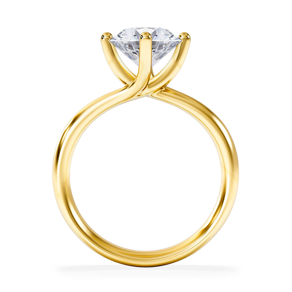 2 Carat Diamond Engagement Ring Lily Lab F/VS1 18K Gold IGI Certified