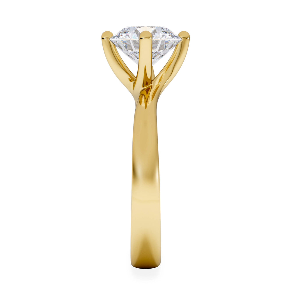 2 Carat Diamond Engagement Ring Lily Lab F/VS1 18K Gold IGI Certified