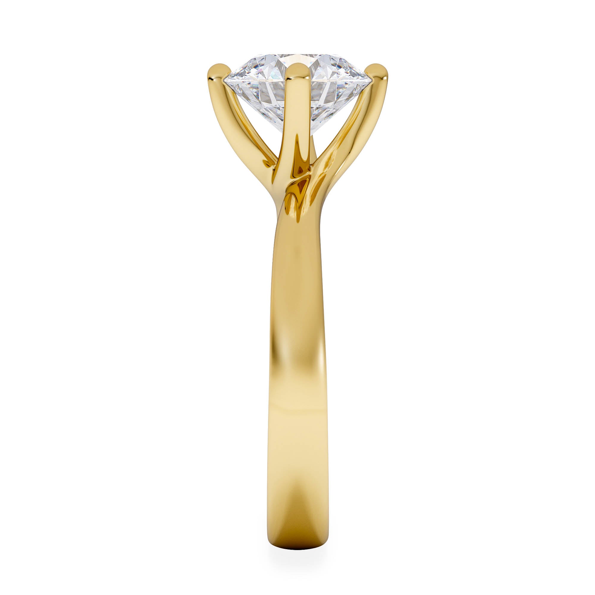 2 Carat Diamond Engagement Ring Lily Lab F/VS1 18K Gold IGI Certified
