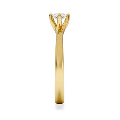 Certified Lily 18K Gold Diamond Engagement Ring 0.25CT