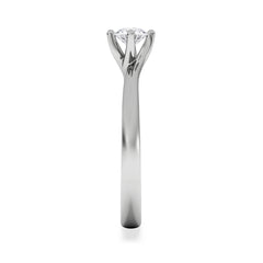 Certified Lily Platinum Diamond Engagement Ring 0.33CT-F-G/VS