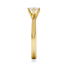 Lily Certified Lab Diamond Engagement Ring 0.33CT F/VS1 18K Gold