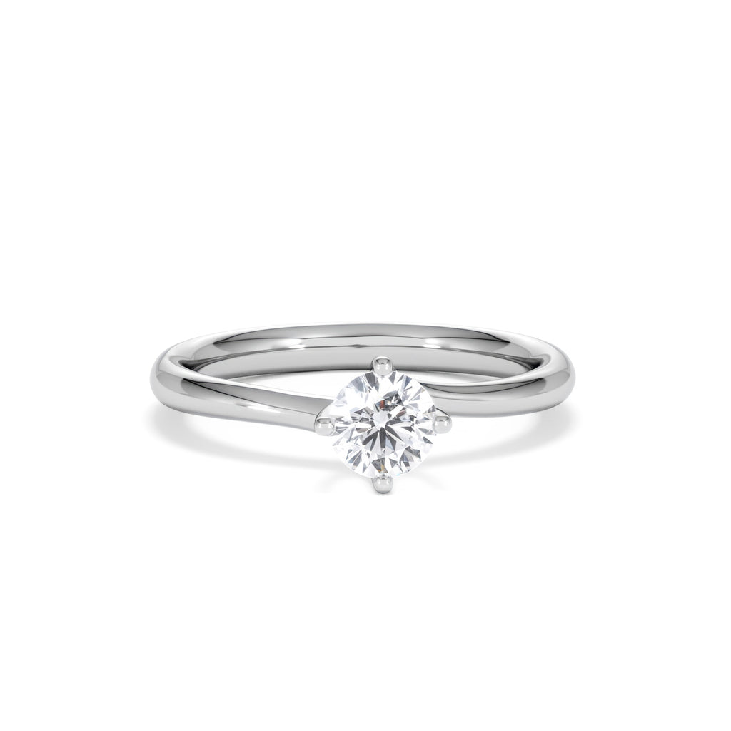 Engagement Ring Certified 0.50CT Lily Platinum G/VS