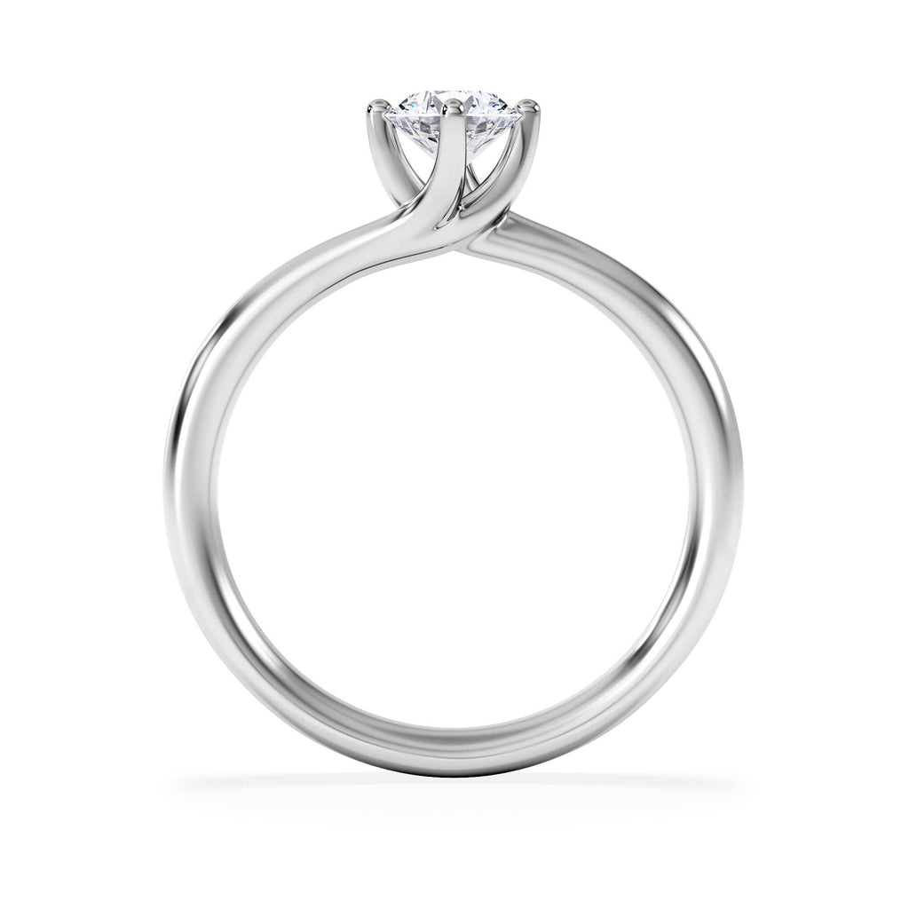 Engagement Ring Certified 0.50CT Lily Platinum G/VS