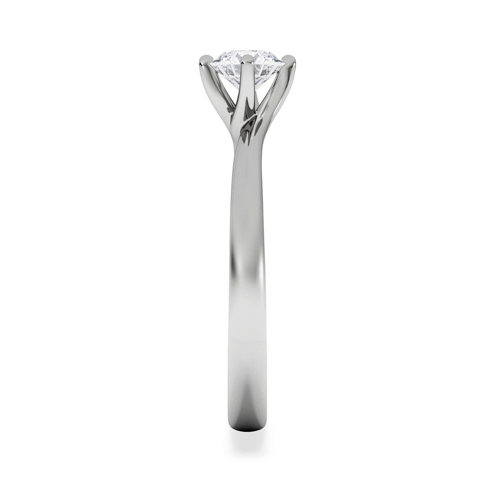 Certified 0.50CT Lily Platinum Engagement Ring G/SI2