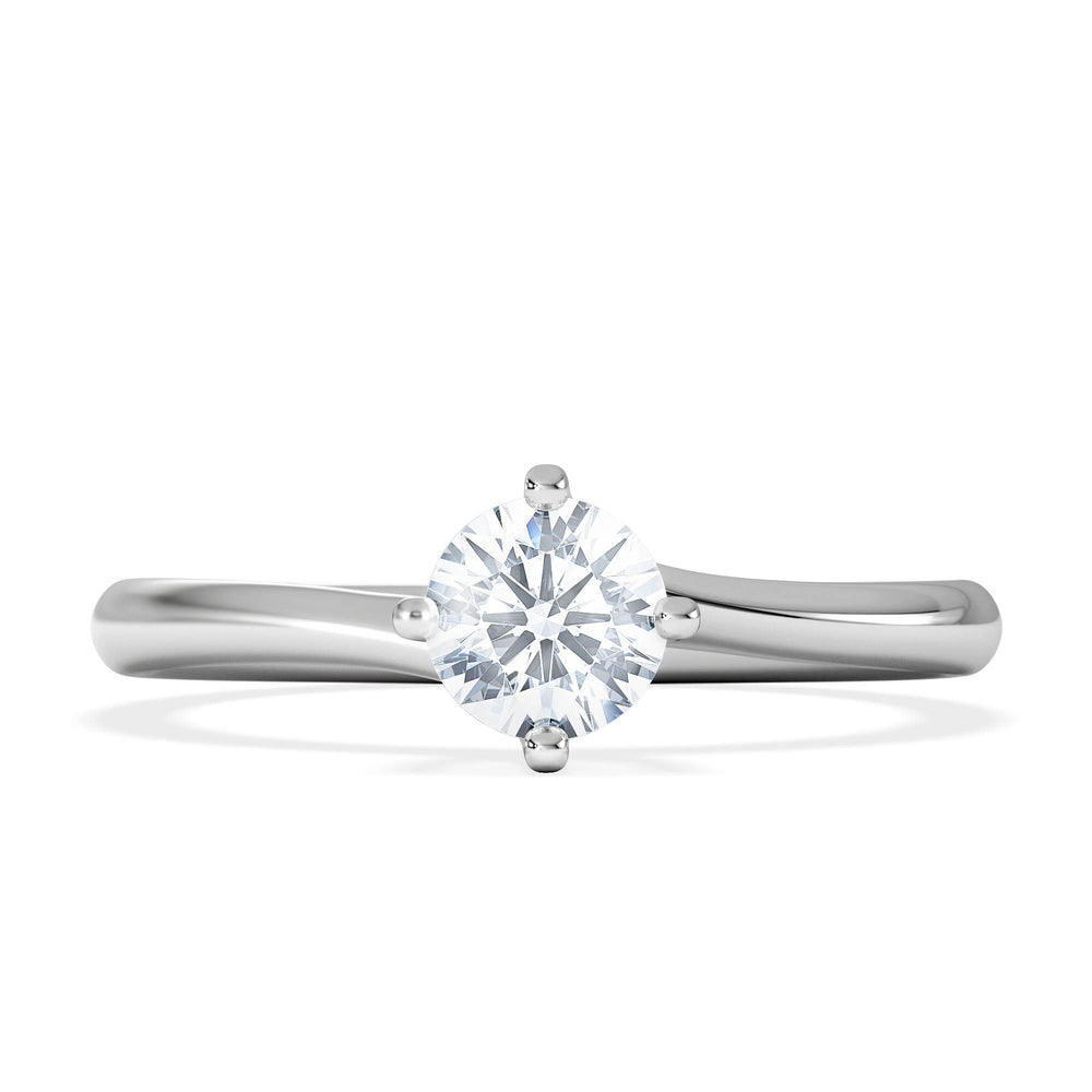 Certified 0.50CT Lily Platinum Engagement Ring G/SI2