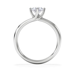 Certified 0.70CT Lily Platinum Engagement Ring G/VS