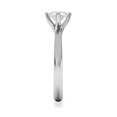 Certified 0.70CT Lily Platinum Engagement Ring G/VS