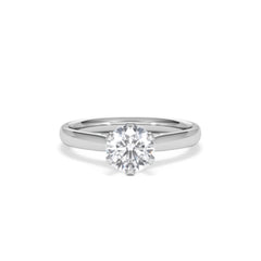 Certified 1.00CT Chloe High Platinum Engagement Ring G/VS