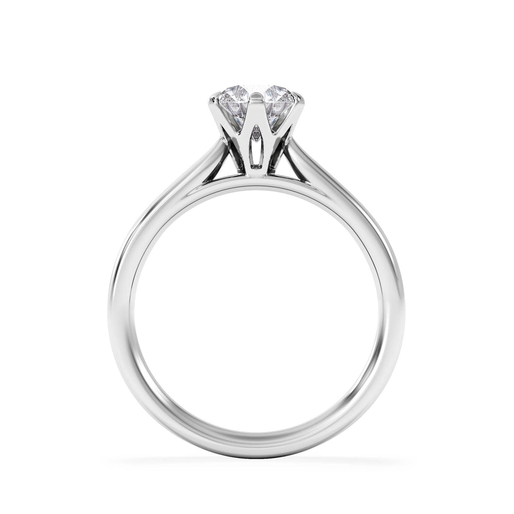 1 Carat Diamond Engagement Ring High Set Chloe Lab F/VS1 Platinum