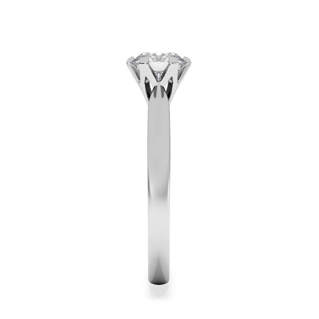 1 Carat Diamond Engagement Ring High Set Chloe Lab F/VS1 Platinum