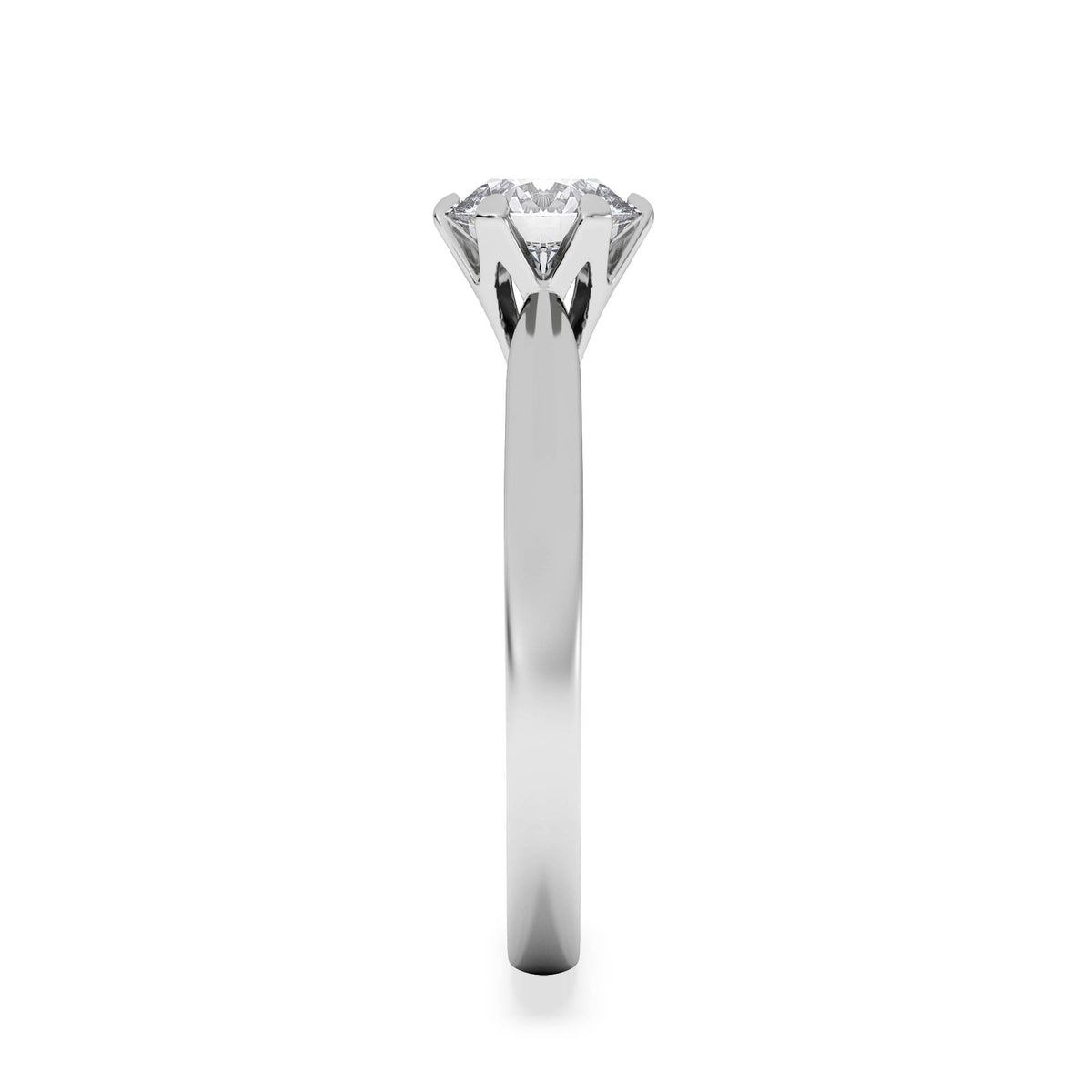 1 Carat Diamond Engagement Ring High Set Chloe Lab F/VS1 Platinum