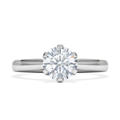 1 Carat Diamond Engagement Ring High Set Chloe Lab F/VS1 Platinum