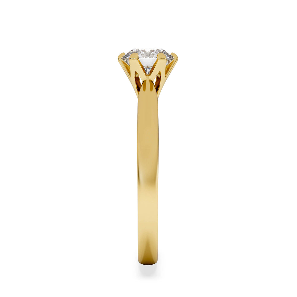 1 Carat Diamond Engagement Ring High Set Chloe Lab FVS1 18K Gold