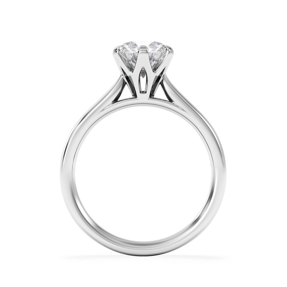 1.50 Carat Diamond Engagement Ring High Set Chloe Lab F/VS1 Platinum
