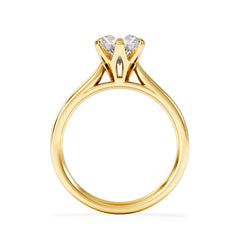 1.50 Carat Diamond Engagement Ring High Set Chloe Lab F/VS1 18K Gold