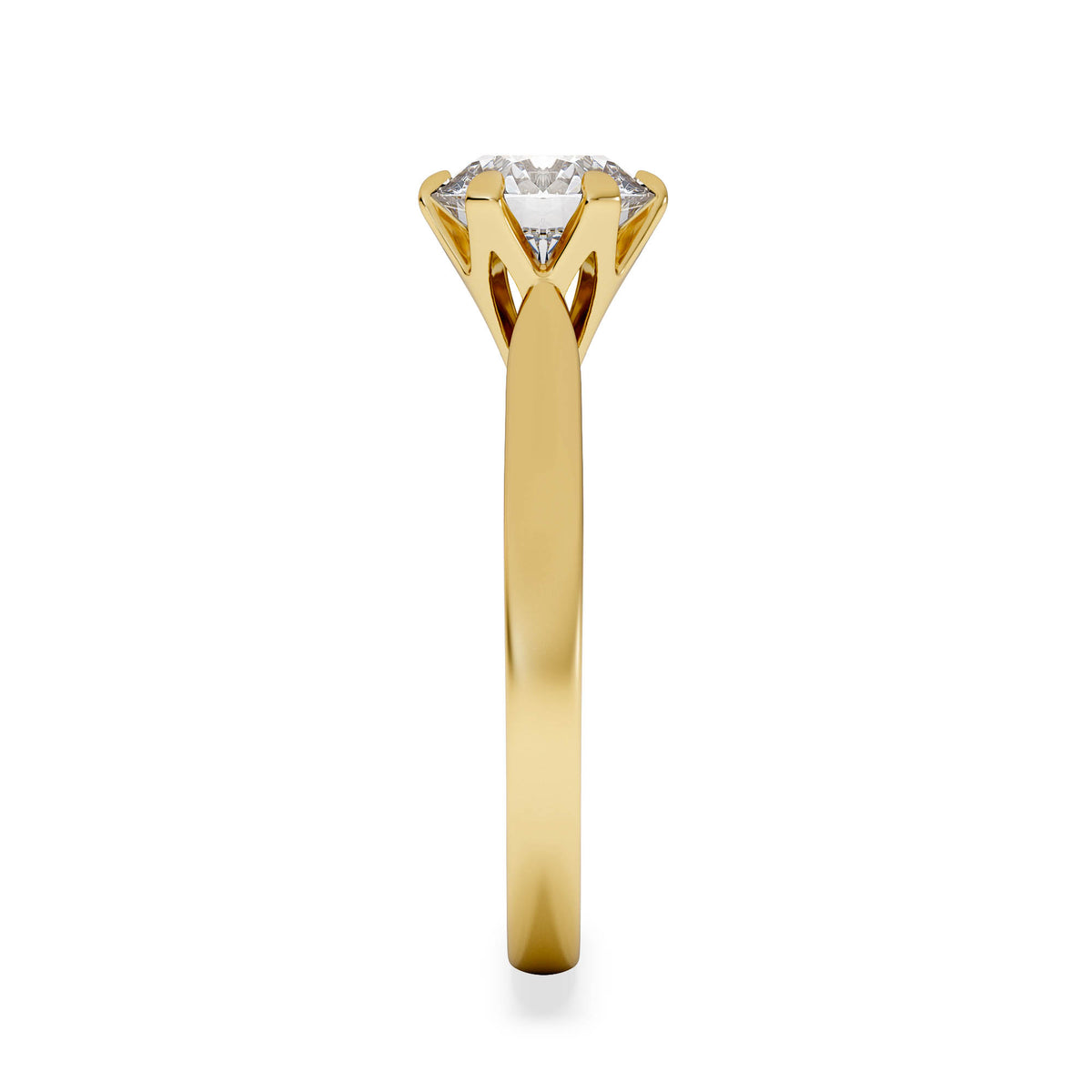 1.50 Carat Diamond Engagement Ring High Set Chloe Lab F/VS1 18K Gold