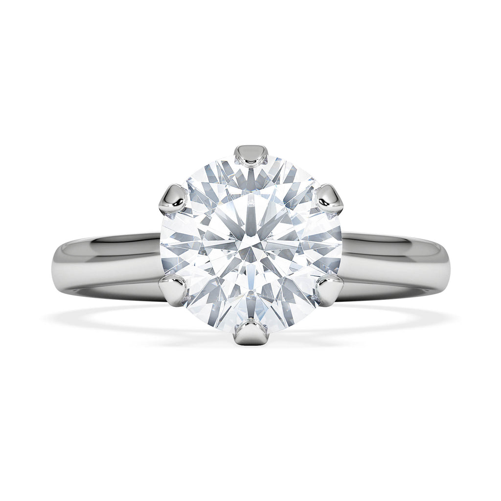 2 Carat Diamond Engagement Ring High Set Chloe Lab F/VS1 Platinum