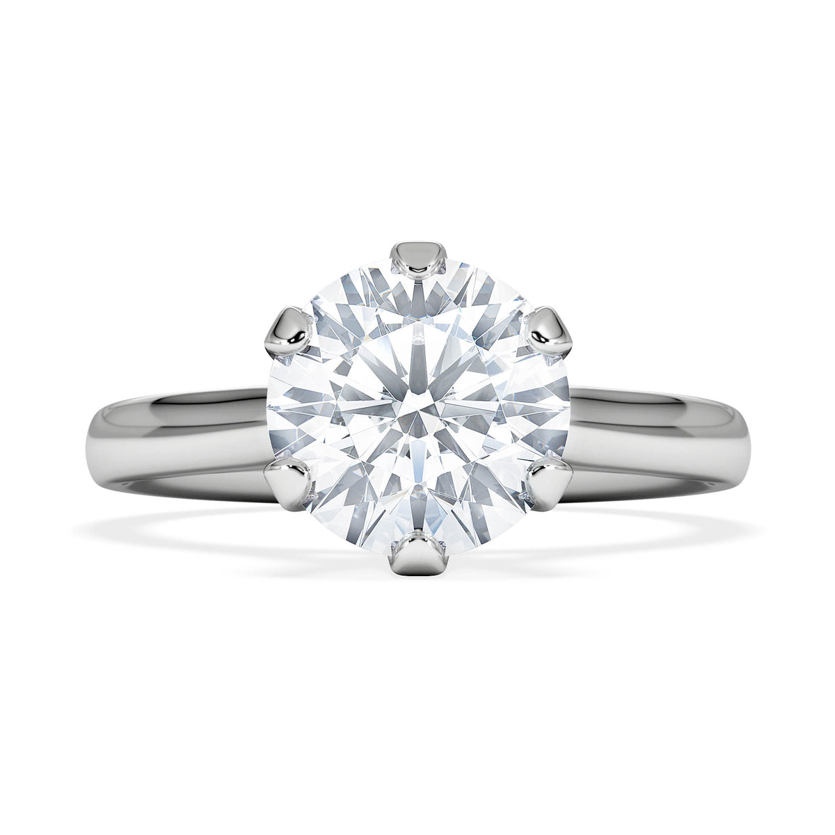 2 Carat Diamond Engagement Ring High Set Chloe Lab F/VS1 Platinum