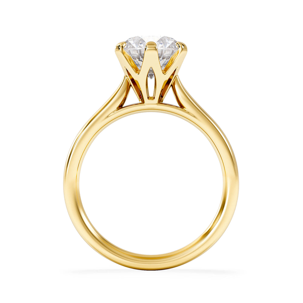 2 Carat Diamond Engagement Ring High Set Chloe Lab F/VS1 18K Gold